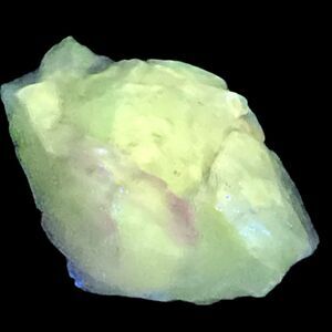 Pink Art Glass Cullet Glowing Manganese Slag Glass #5GL23